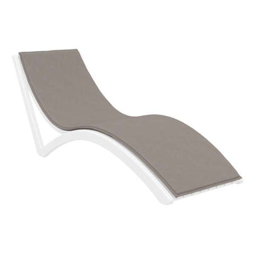 White / Light Brown Seat Cushion